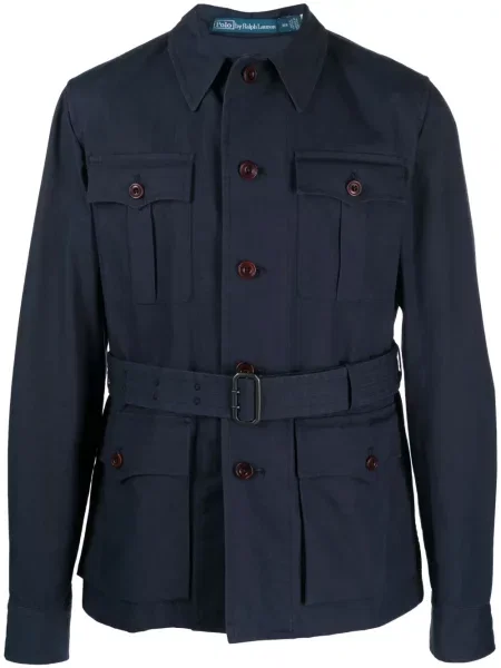 Samt tenisice Polo Ralph Lauren s herringbone uzorkom s printom plava