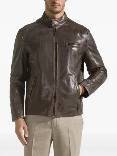 Geanta de piele Seventy maro