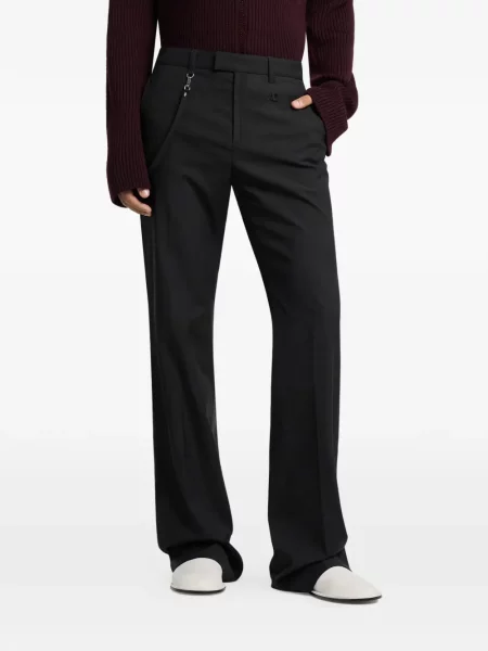 Pantaloni Courreges cu autograf negru
