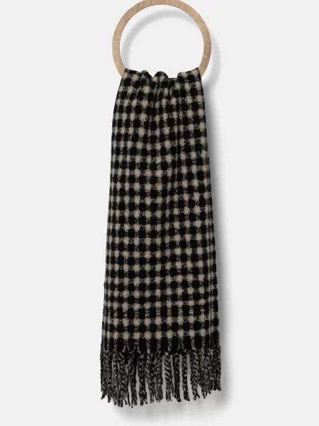 Шал Answear Lab дамски с десен черно