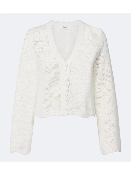 Cardigan Chloé alb