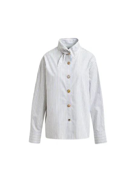 Kołnierzykowy koszula Essentiel Antwerp niebieska