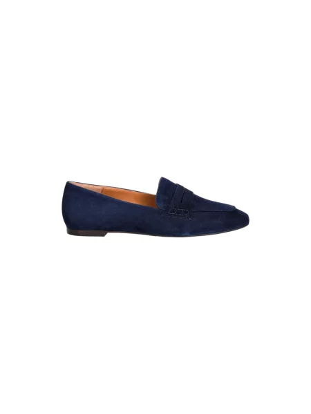 Billi Bi mokasyny zamszowe Blue suede niebieskie