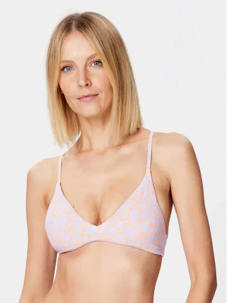 Olcsóbban. Fürdőruha felső ROXY Hawaiian Heat Athletic Triangle mock orange hawaiianheat. Méret: XS lila