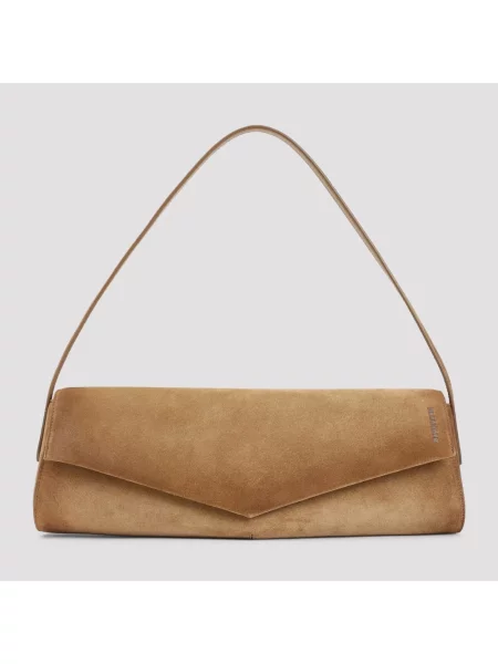 Torebka Jil Sander skórzana beżowa