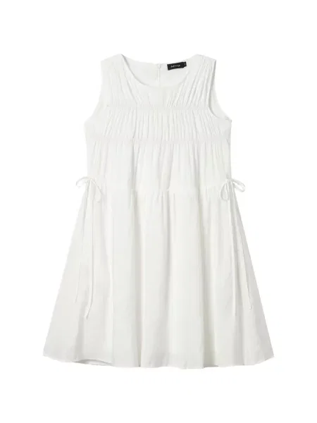 Rochie mini Tout A Coup cu volane alb