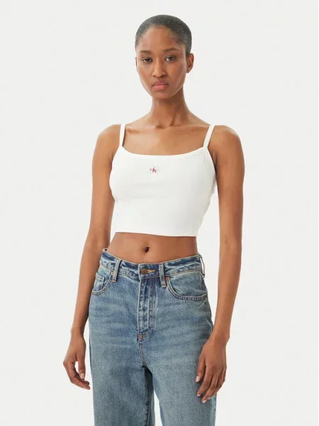 Calvin Klein Jeans Top biela