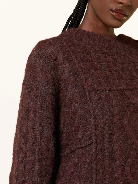 Marant Étoile Sweter Oversize Deotille rot brązowy