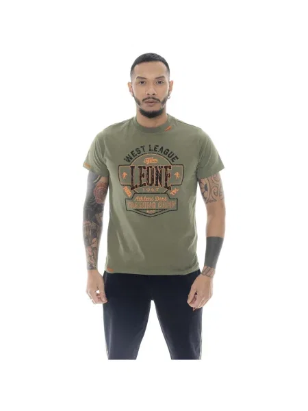 Scurt tricou Leone 1947 cu mâneci scurte verde