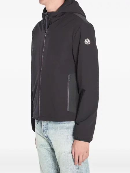 Geacă Moncler cu glugă negru