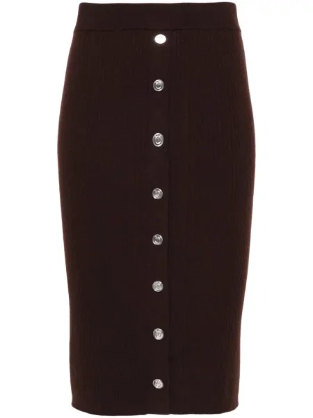 Fusta mini Pinko tricotate maro