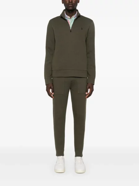 Vunena vesta Polo Ralph Lauren s vezom karirana crna