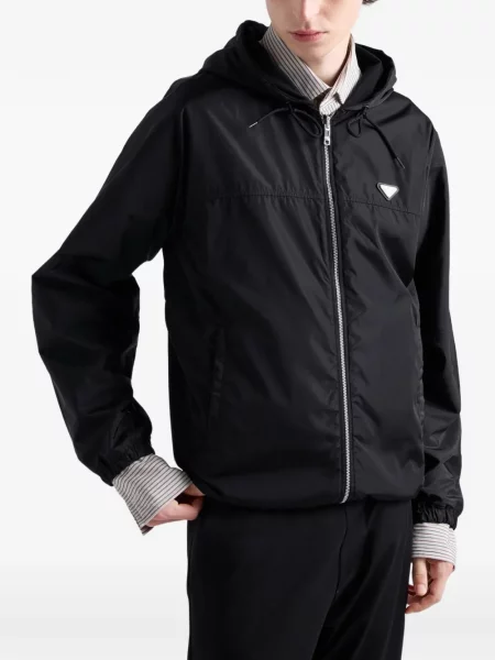 Geacă Prada din fleece negru