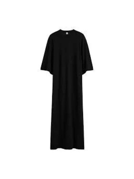 Sukienka Toteme wełniana garniturowa czarna