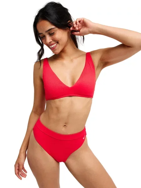 Trójkątny stanik bikini dla Kobiety ROXY LOVE czerwony