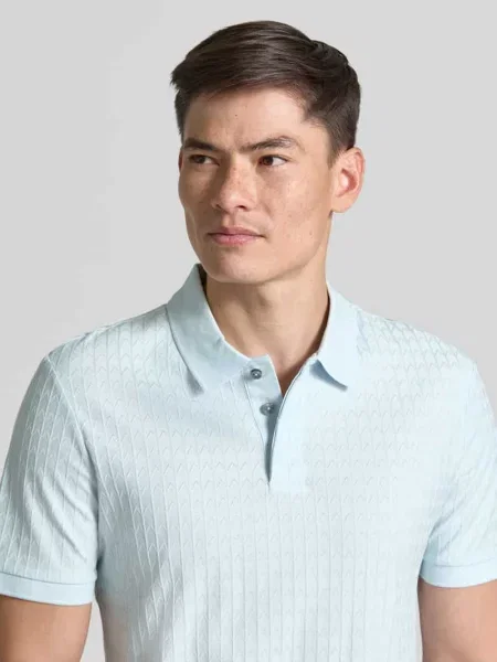 Boss Koszulka Polo Z Dżerseju Parley blau