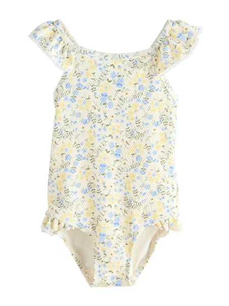 Next Costum de baie întreg azuriu / pastel / deschis / oliv galben