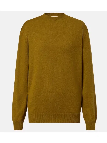 Pulover Saint Laurent din cașmir verde
