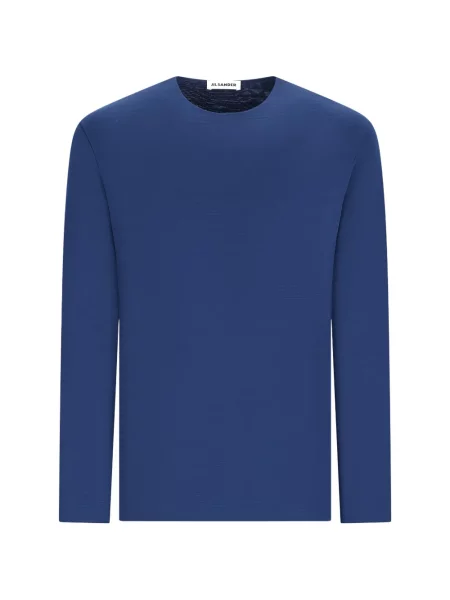 Lung tricou Jil Sander albastru