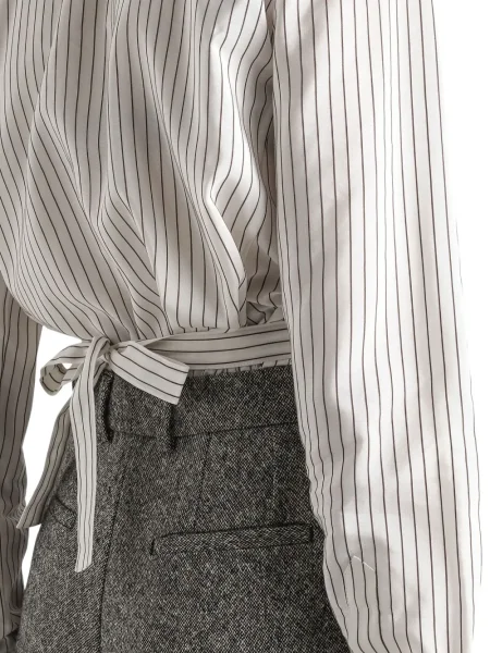 Cămașă Dolce & Gabbana cu dungi alb