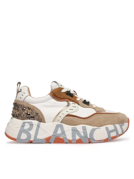 Sneakersy Voile Blanche beżowe