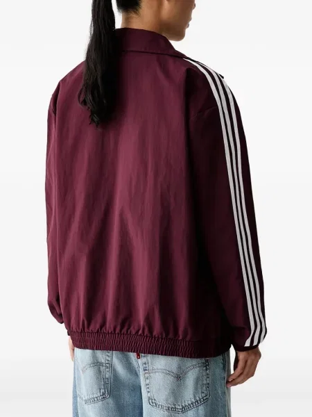 Hanorac cu fermoar Adidas cu model floral maro