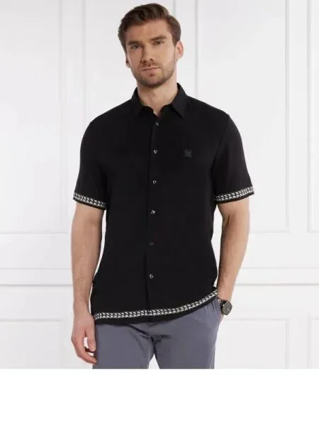 HUGO Ing Ebor | Straight fit fekete
