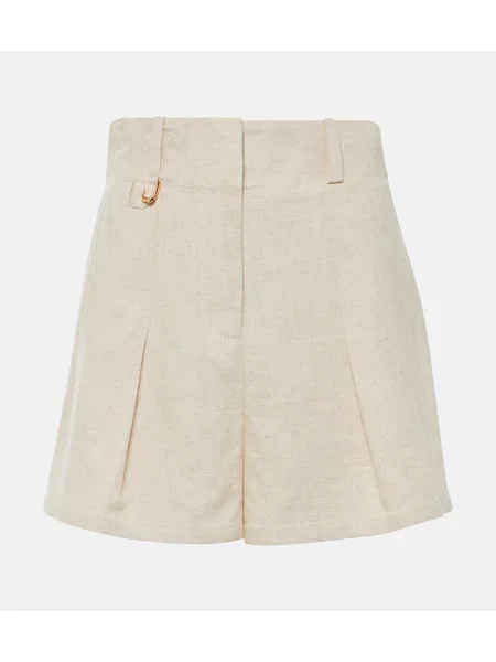Pantaloni scurți Jacquemus scurte alb