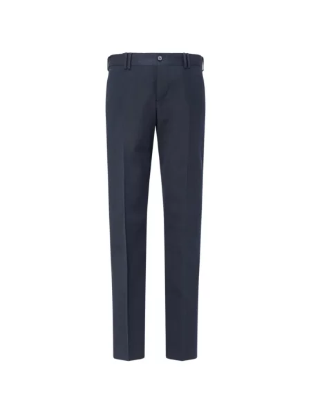 Pantaloni Pt Torino din țesătură twill albastru