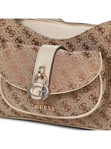 Crossbody kabelka Guess béžová