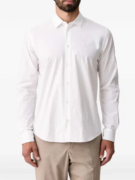 Cămașă Trussardi cu broderie alb