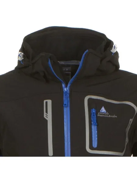 Geacă Peak Mountain softshell negru