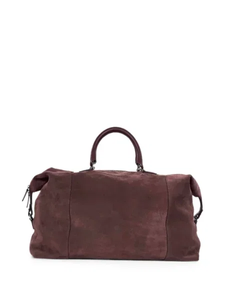 Geantă Kiton din piele de căprioară violet