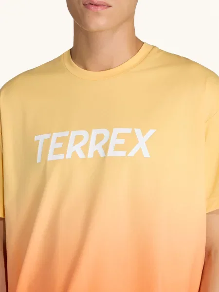 Adidas Terrex Tričko Terrex Multi Tee Meadow Pack tmavě / neonově oranžová