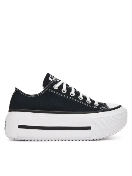 Platform talpú félcipő Converse fekete