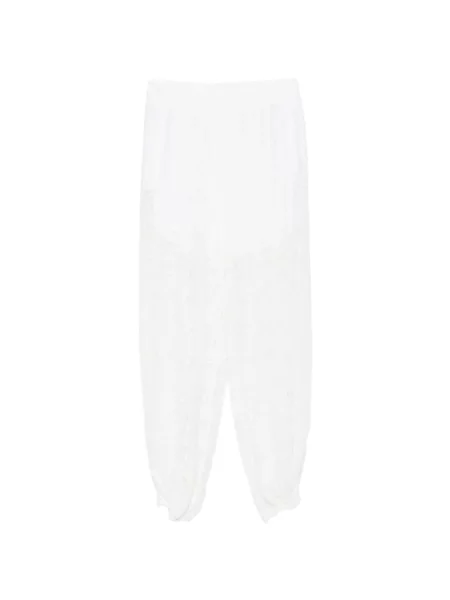 Pantaloni Imperial din dantelă alb