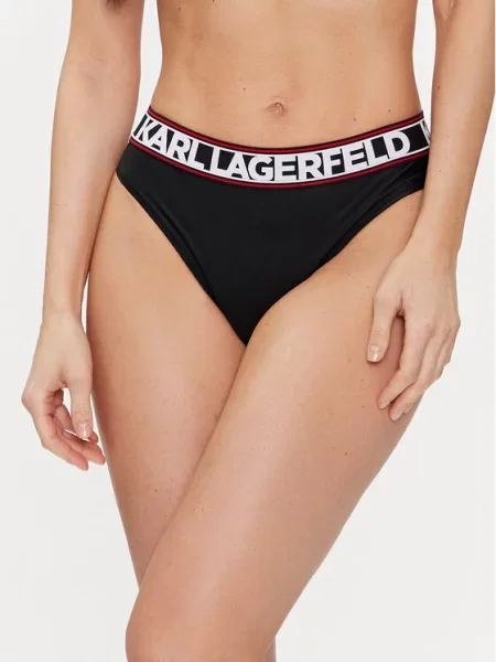 KARL LAGERFELD Dół od bikini czarny