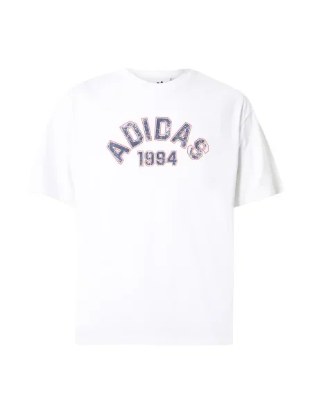 ADIDAS ORIGINALS Marškinėliai GFX TEE safyro / raudona balta