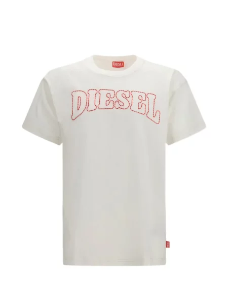 Tricou Diesel cu autograf alb