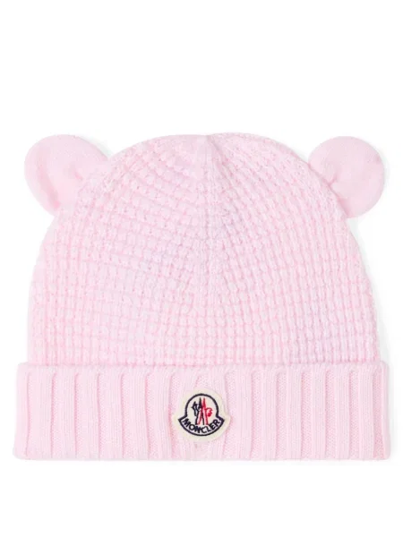 Σκούφος Moncler Enfant ροζ