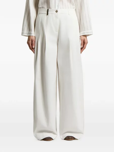 Pantaloni Peserico alb