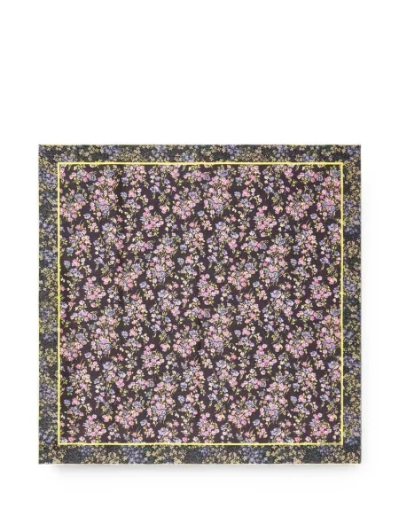 Fular Dries Van Noten de mătase negru
