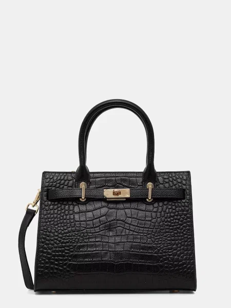 Answear.LAB geantă shopper pentru femei din piele negru