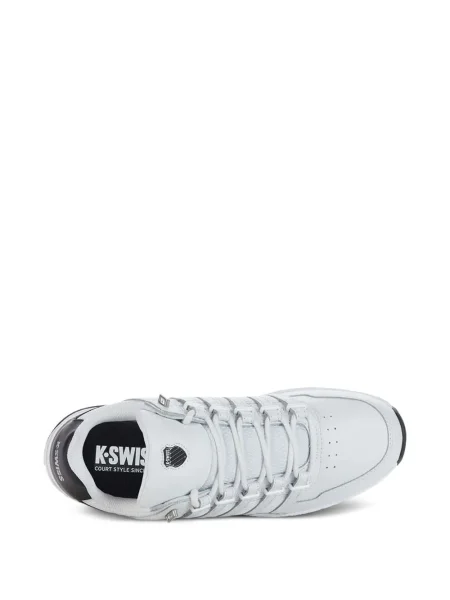 Sneakerși K-swiss cu șireturi din piele alb