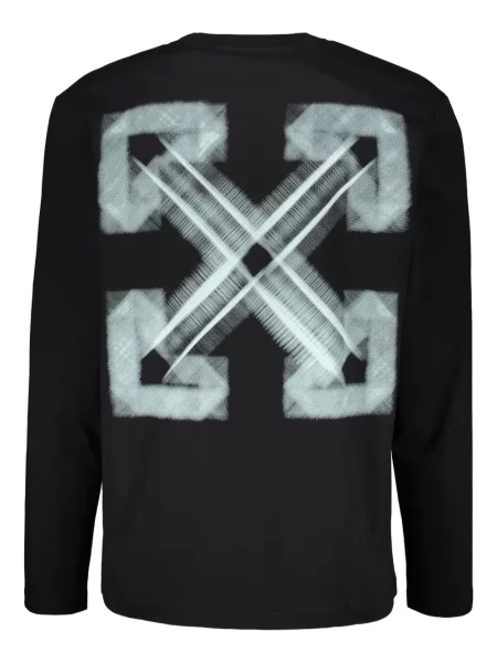 Tricou Off-white lung alb