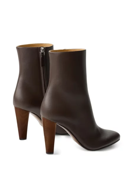 Cizme scurte Ralph Lauren Collection din piele maro