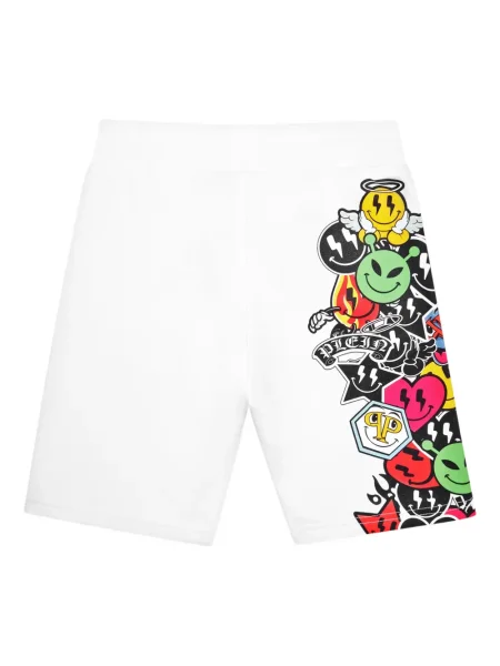 Szorty dziecięce Philipp Plein białe