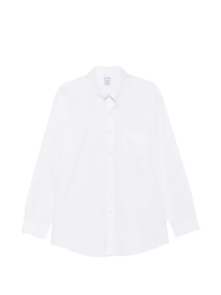 Cămașă Brooks Brothers cu guler nasturi alb