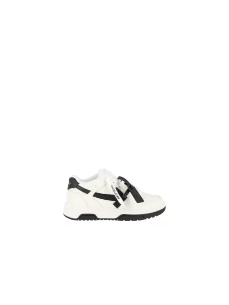 Sneakersy Off-white skórzane biznesowe białe
