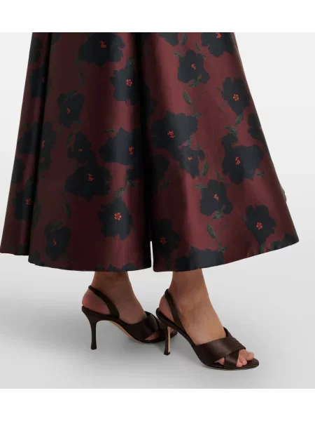 Rochie Emilia Wickstead cu model floral drapată